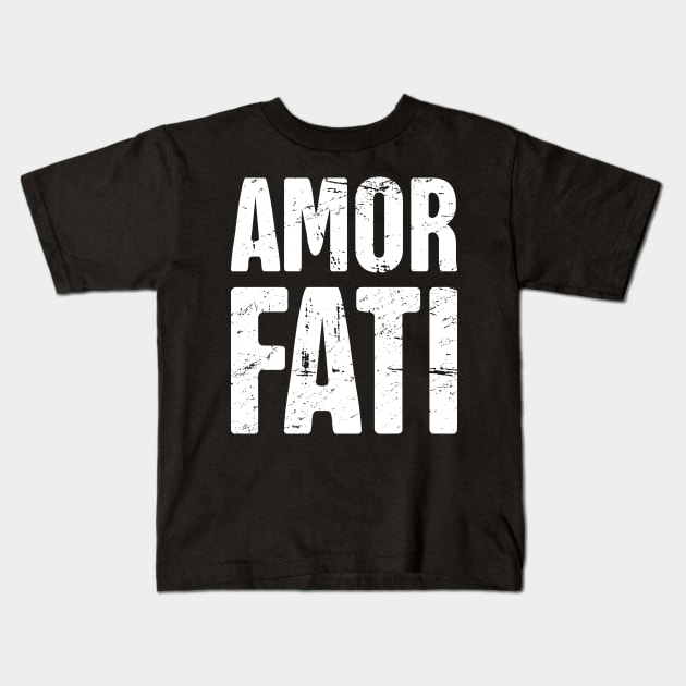 Amor Fati | Stoicism Kids T-Shirt by MeatMan